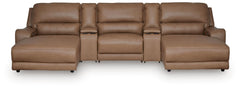 Seccional reclinable eléctrico de 5 piezas Silverbrooke con chaise longue