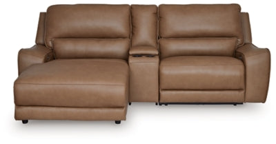 Seccional reclinable eléctrico de 3 piezas Silverbrooke con chaise longue