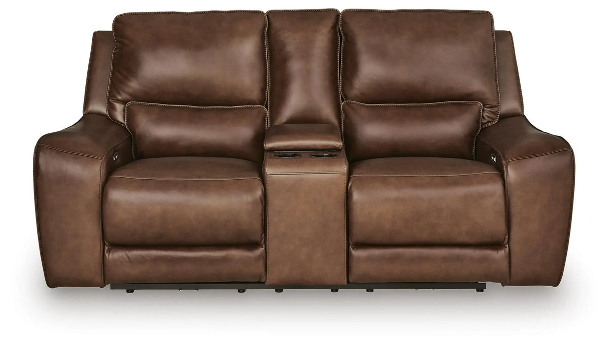 Loveseat reclinable eléctrico Silverbrooke con consola - Cañón