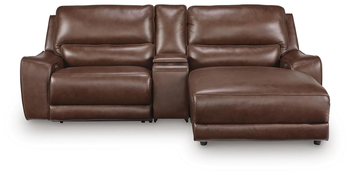 Silverbrooke 3-Piece Power Reclining Sectional with Chaise - Canyon