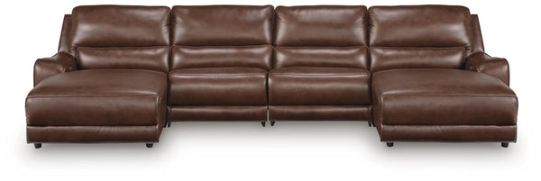 Silverbrooke 4-Piece Reclining Sectional with Double Chaise