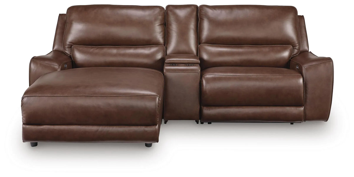 Silverbrooke 3-Piece Power Reclining Sectional with Chaise - Canyon
