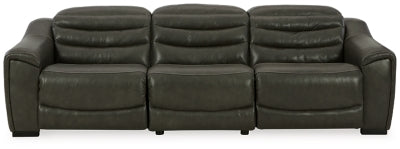 Center Line 3-Piece Power Reclining Sectional Sofa - Dark Gray