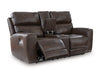 Loveseat eléctrico reclinable con consola Beadel