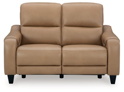 Mosswell Power Reclining Loveseat - Toffee