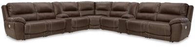 Seccional reclinable eléctrico Dunleith de 9 piezas