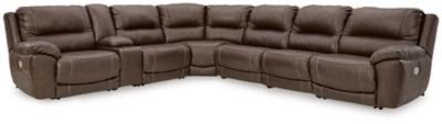 Seccional reclinable eléctrico Dunleith de 7 piezas