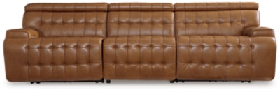 Temmpton 3-Piece Power Reclining Sectional Sofa - Chocolate