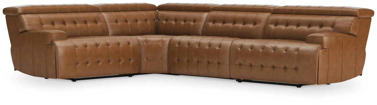 Seccional reclinable de 4 piezas Temppton - Chocolate