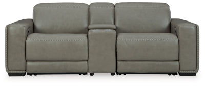 Correze 3-Piece Power Reclining Sectional Loveseat - Gray