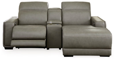 Correze 3-Piece Power Reclining Sectional with Chaise - Gray