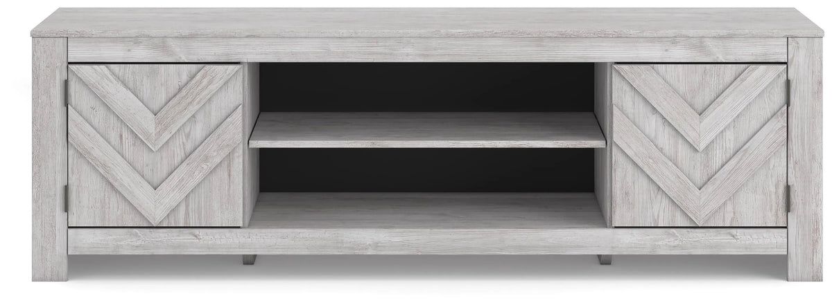 Cayboni 71" TV Stand - Whitewash