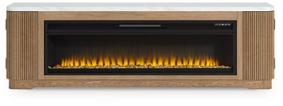 Camdill 80" TV Stand with Electric Fireplace