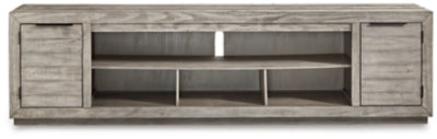 Naydell 92" TV Stand - Gray